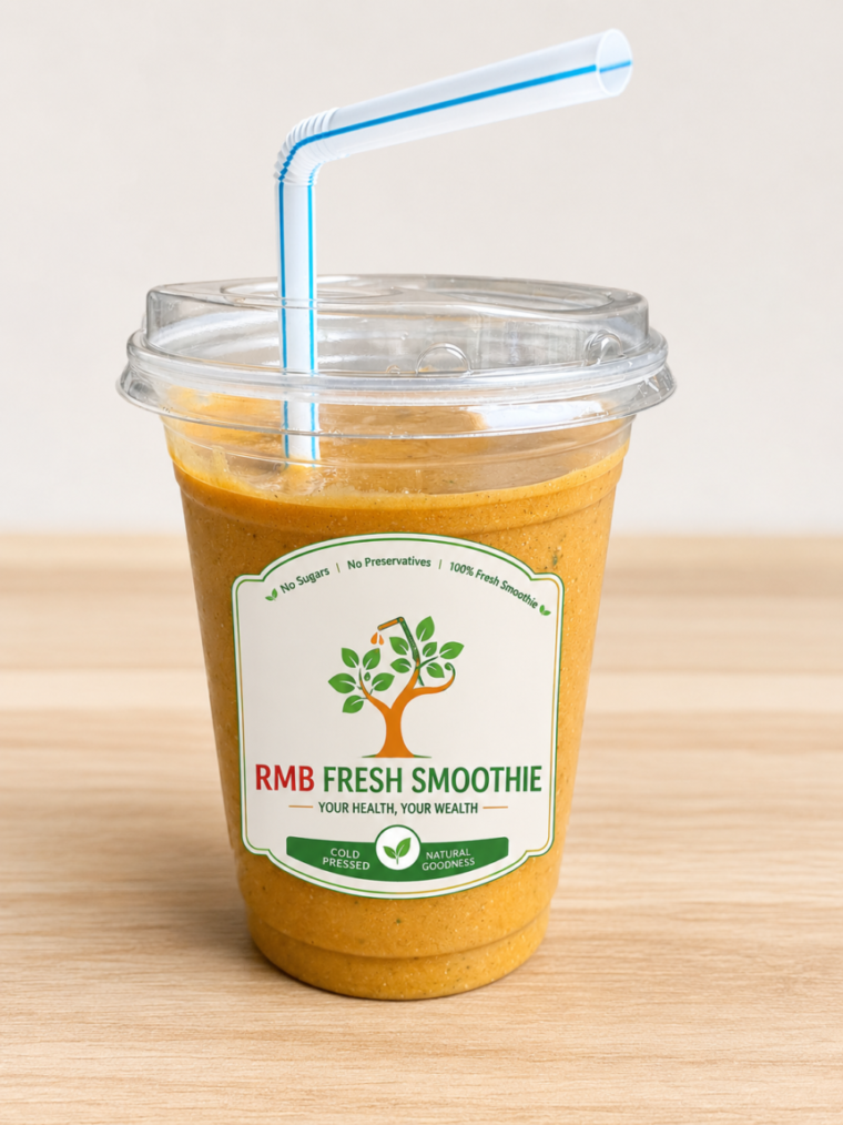 Mango papaya smoothie